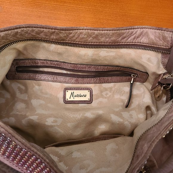 Marciano Leather Bag Studded Hobo Large Size. - Picture 8 of 11